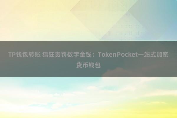 TP钱包转账 猖狂责罚数字金钱：TokenPocket一站式加密货币钱包